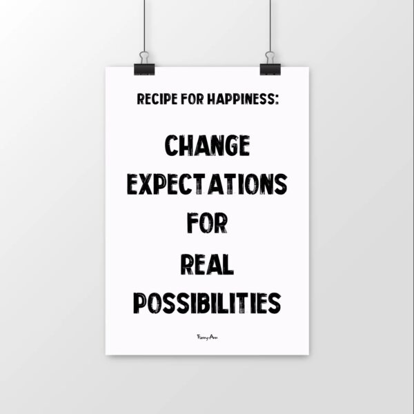 recipe for happiness poster