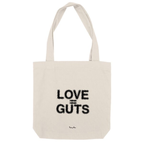 LOVE=GUTS tote bag
