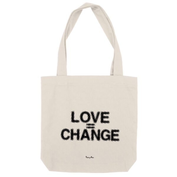 LOVE=CHANGE tote bag
