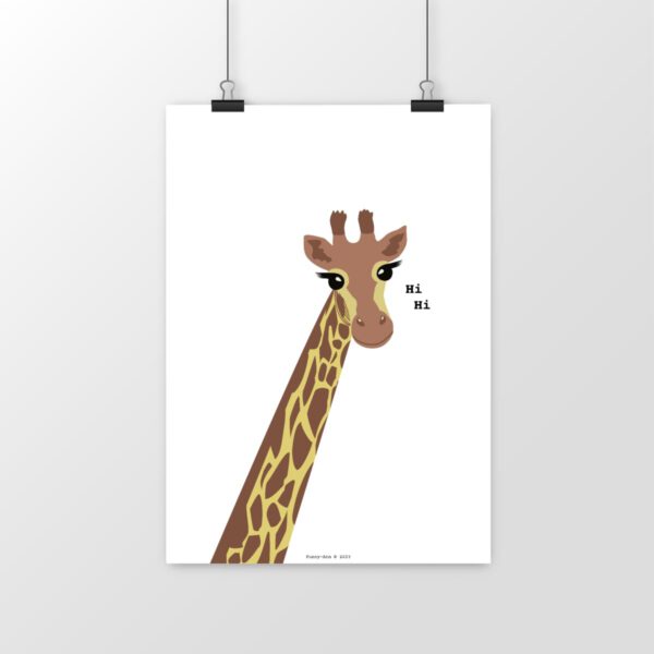 The Giraffe poster Hi Hi version